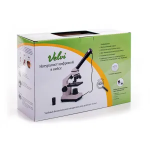 Микроскоп цифровой Velvi «Натуралист» 40-1024x, в кейсе, изображение 2