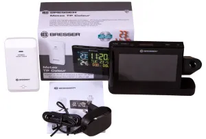 Метеостанция проекционная Bresser с цветным дисплеем, черная, изображение 2