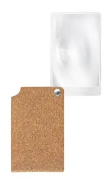 Лупа складная асферическая Eschenbach VisoPocket 2,5x, 74x48 мм, коричневый чехол (прямоугольный), изображение 2