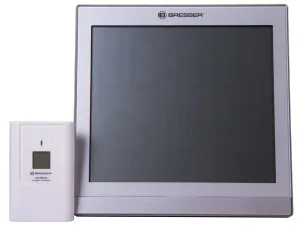 Метеостанция (настенные часы) Bresser TemeoTrend JC LCD с радиоуправлением, серебристая, изображение 7