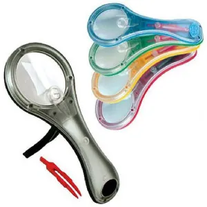 Лупа детская Navir 3x/7x, с подставкой и пинцетом, изображение 3