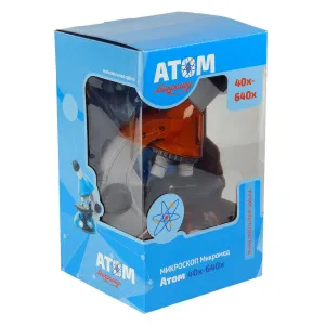 Микроскоп Микромед «Атом» 40–640x, апельсин, изображение 6