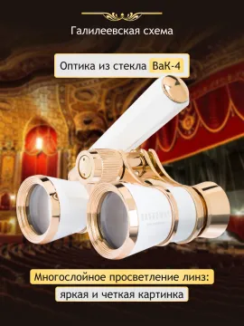 Театральный бинокль-лорнет Levenhuk Broadway 325E, изображение 13