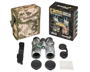 Бинокль камуфляжный Levenhuk Camo 10x42 с сеткой, изображение 5