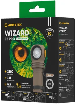 Мультифонарь Armytek Wizard C2 Pro Magnet USB, белый свет, изображение 2