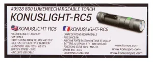 Фонарь Konus Konuslight-RC5, изображение 11